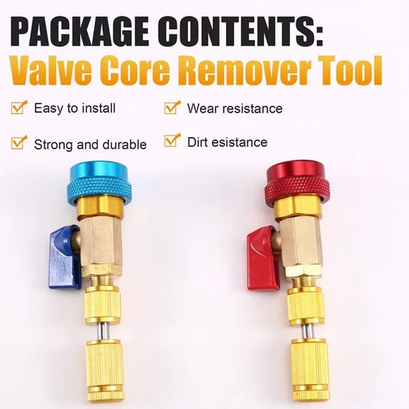 R134A Valve Core Tool Air Condition Valve Core Refrigeration Schrader Valve Core Remover Tool