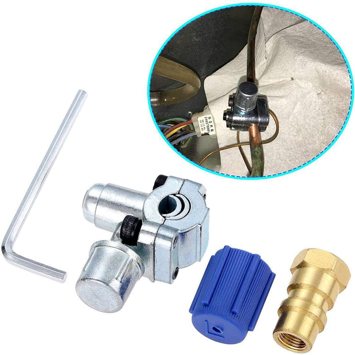A/C Retrofit Valve & BPV31 Piercing Tap Kit for R12, R134a, R22 Refrigerant Systems