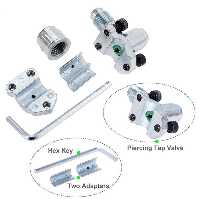 A/C Retrofit Valve & BPV31 Piercing Tap Kit for R12, R134a, R22 Refrigerant Systems